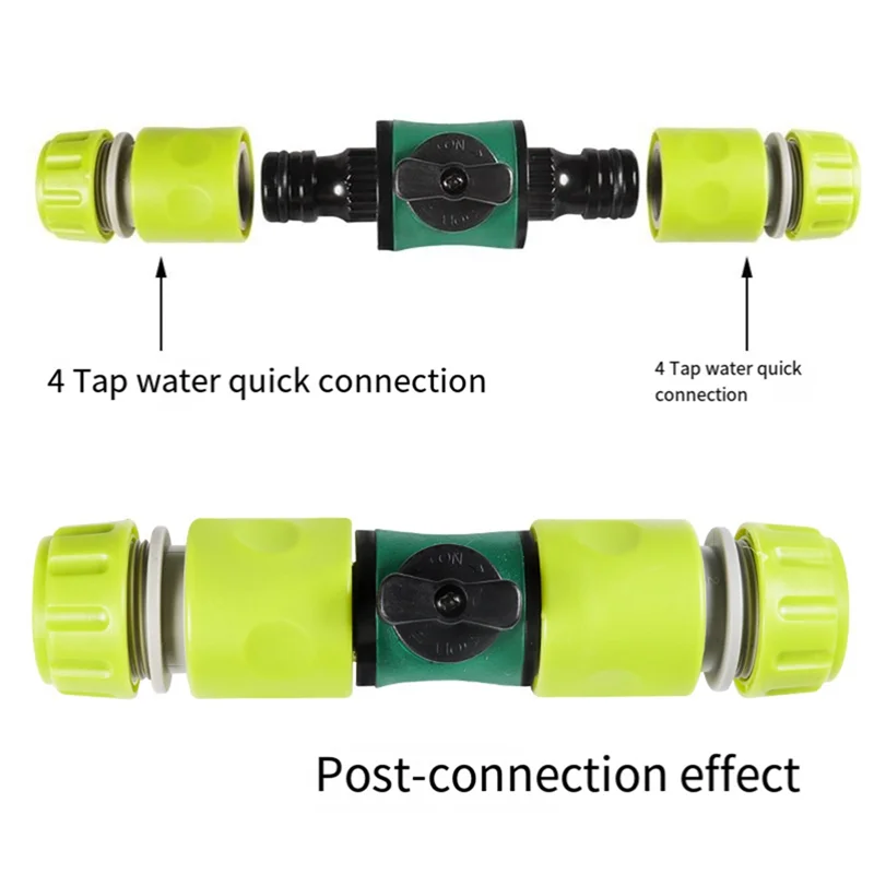 AA86 Accessori per tubi dell'acqua dell'acqua per autolavaggio Valvola per tubi dell'acqua Nipplo bidirezionale con connettore della valvola