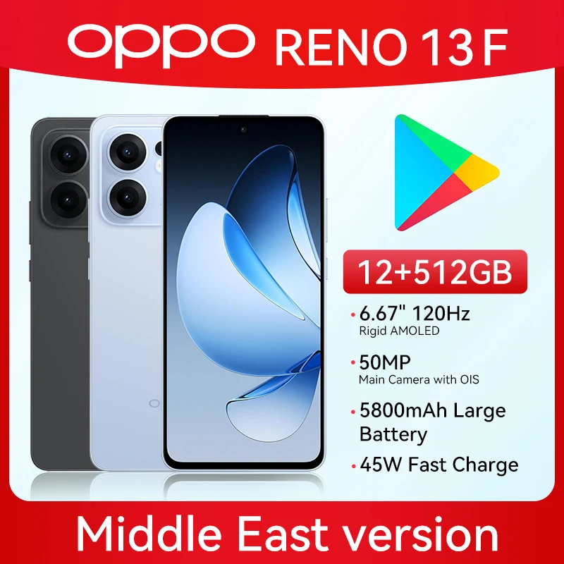 Global Version Reno13 F 5G Dual SIM 12GB RAM 512GB 6.67