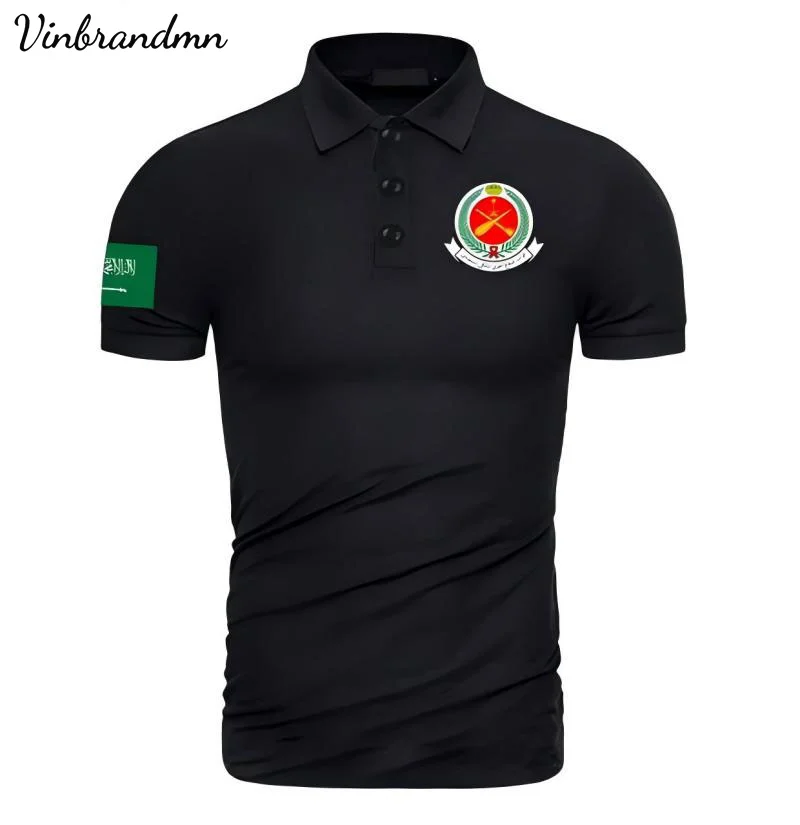 Kingdom of Saudi Arabia Polo Shirt Saudi Arabian Army SA SAU Polo Shirts Country Tactical Military Royal Saudi Air Defense Shirt