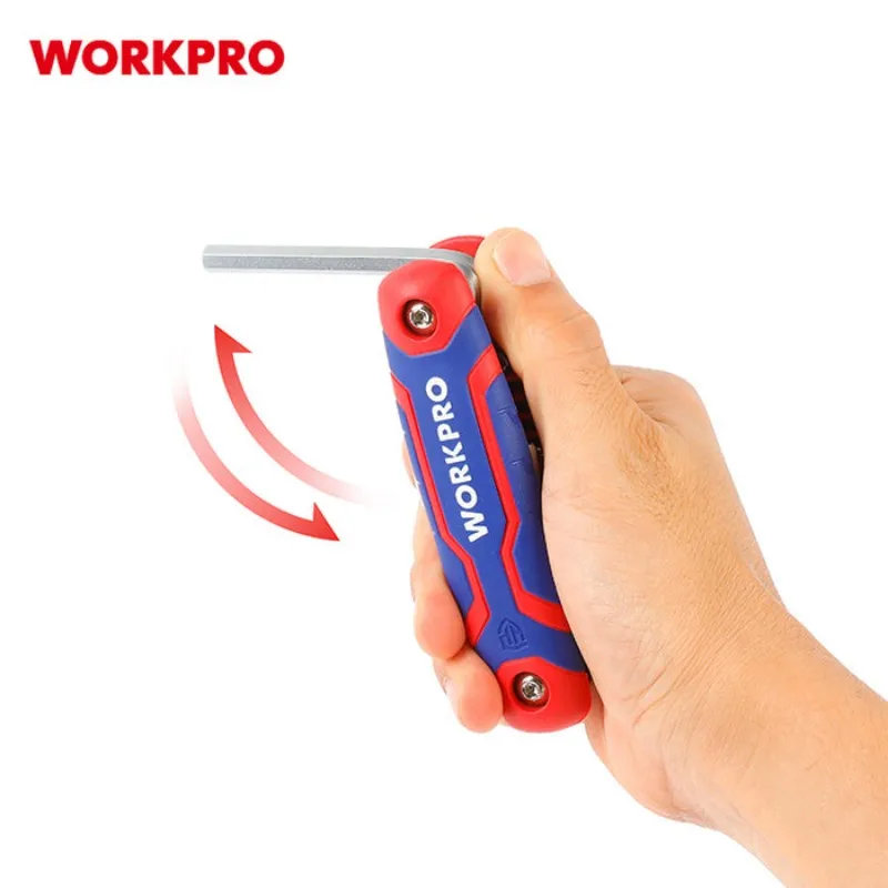 WORKPRO WP222019 8PC Folding Hex Key Set (Metric) Power Tool Accessories