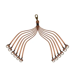 Tourbon Hunting Gun Accessories Genuine Leather Game Carrier Birds Hanger Duck Strap 12 loops for Shooting