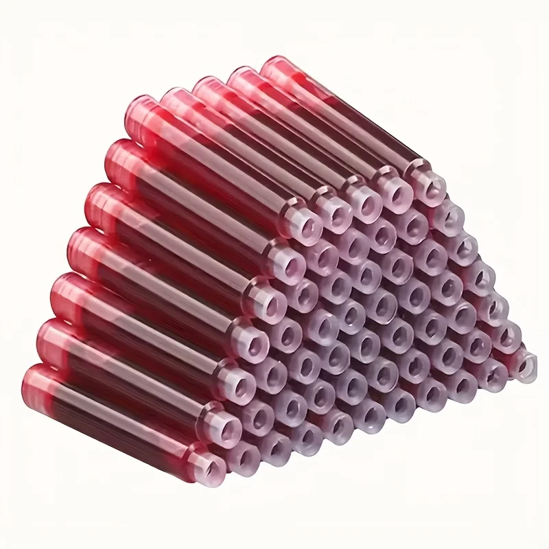 50 Tintenbeutel, 3,4 mm, Tintenpatronen für Füllfederhalter, 3,4 mm Nachfüllungen, Schreibwaren für Schule und Büro, Kaliber-Tintenpatronen für Tintenstifte, Bl – Detail 9