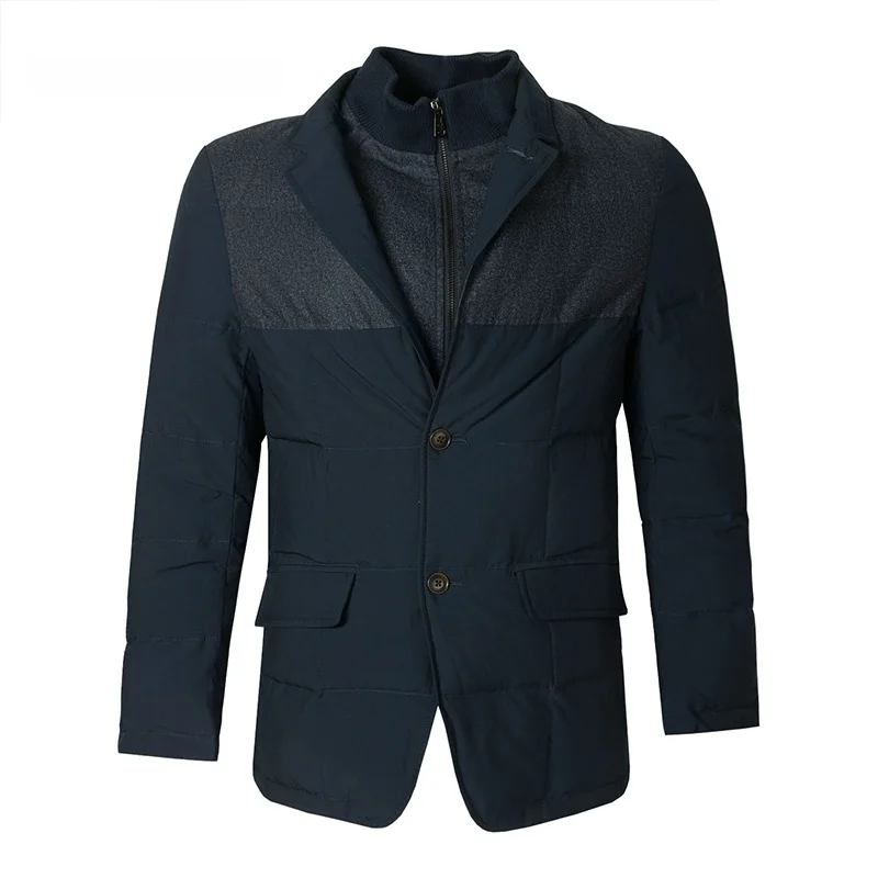 Jaqueta Casual Masculina London Fog para Outono e Inverno, Quente, com Gola Destacável, Fibra de Poliéster, Estilo de Lazer U...