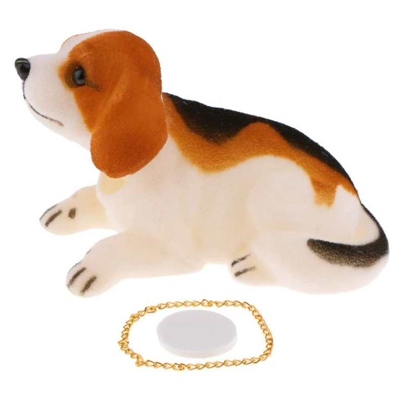 Bobbing Head Beagle Dog Car Dash Ornaments Puppy For Car Vehicle Decoration