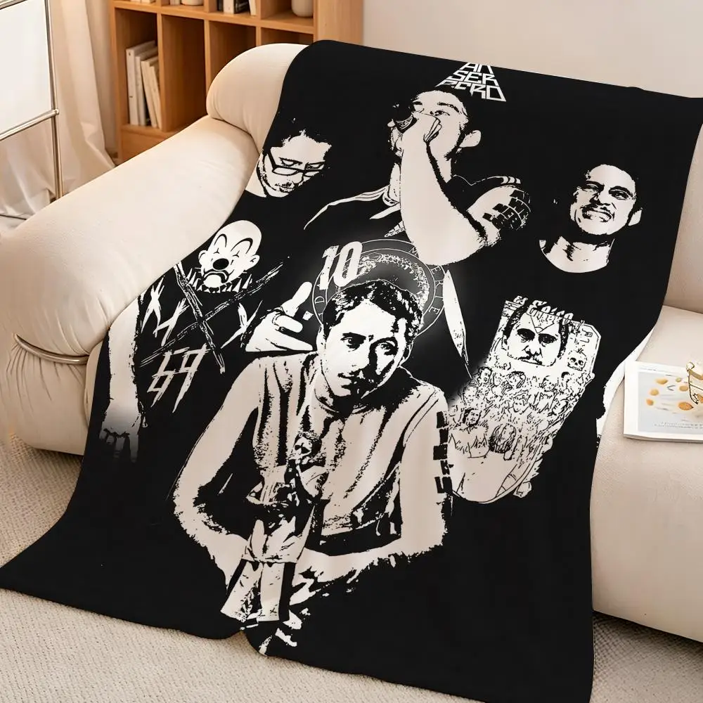 Music C-Canserbero Throw hot High-Density Short Plush Blanket Soft Skin-Friendly for Sofa Nap Air-Conditioned Room