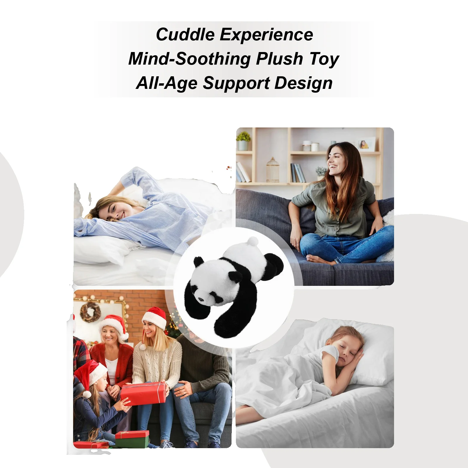 Animal relleno para niños, almohada de peluche calmante para la hora de dormir ponderada, decoración para niños y adolescentes, coleccionistas