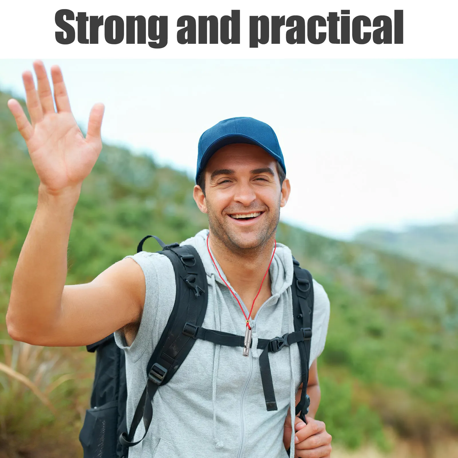 

2Pcs Super Loud Survival Whistle Mini Stainless Steel Portable Emergency Whistle for Outdoor Safety Hiking Camping Training