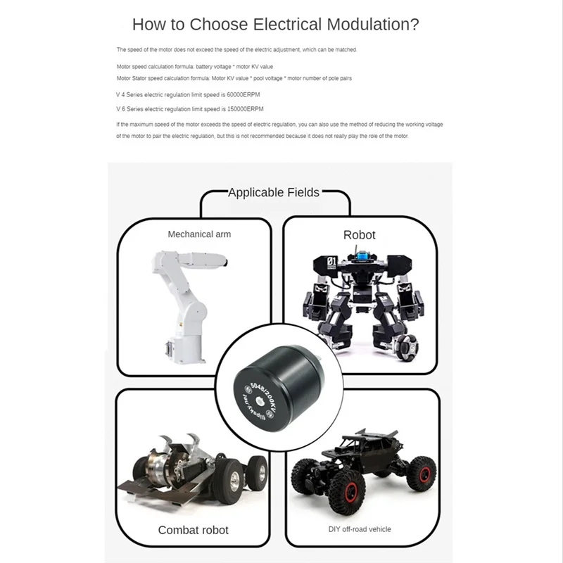 Flipsky-Motor de CC sin escobillas para patinete eléctrico, dispositivo endurecido de batalla, 5048, 200KV, 1300W