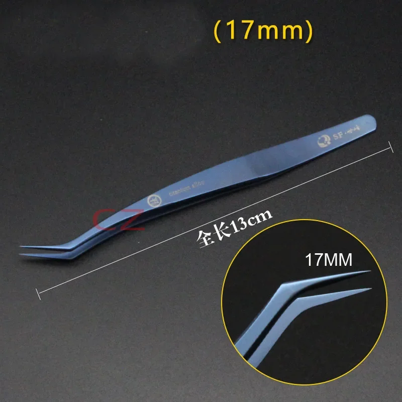 Titanium Alloy High Precision Eyelash Extension Tweezers Special Tool for Professional Lash Artists