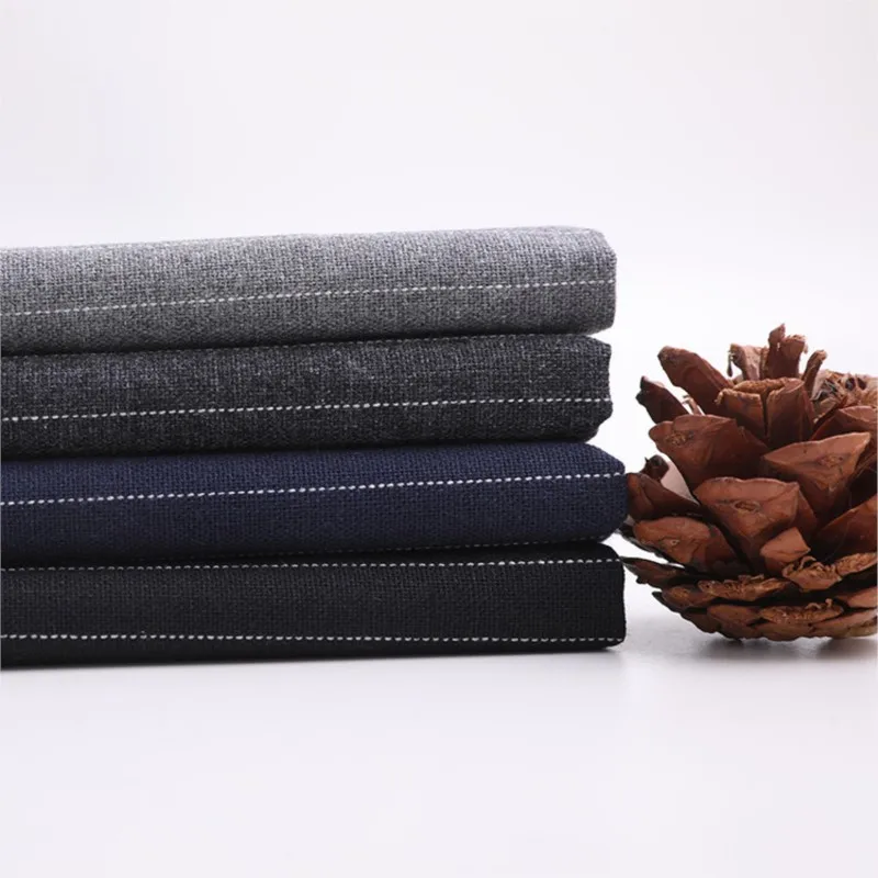 

New women's suit fabric skirt set cotton striped shirt