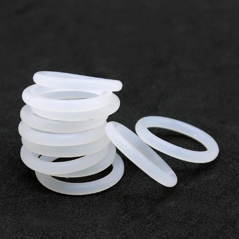 Leijiu VMQ Lebensmittelqualität Weißer Silikon-O-Ring Außendurchmesser 5-35mm Dicke CS 1-5mm Dichtungsring Unterlegscheibe Dichtung Wasserdicht und Ölbeständig – Detail 2