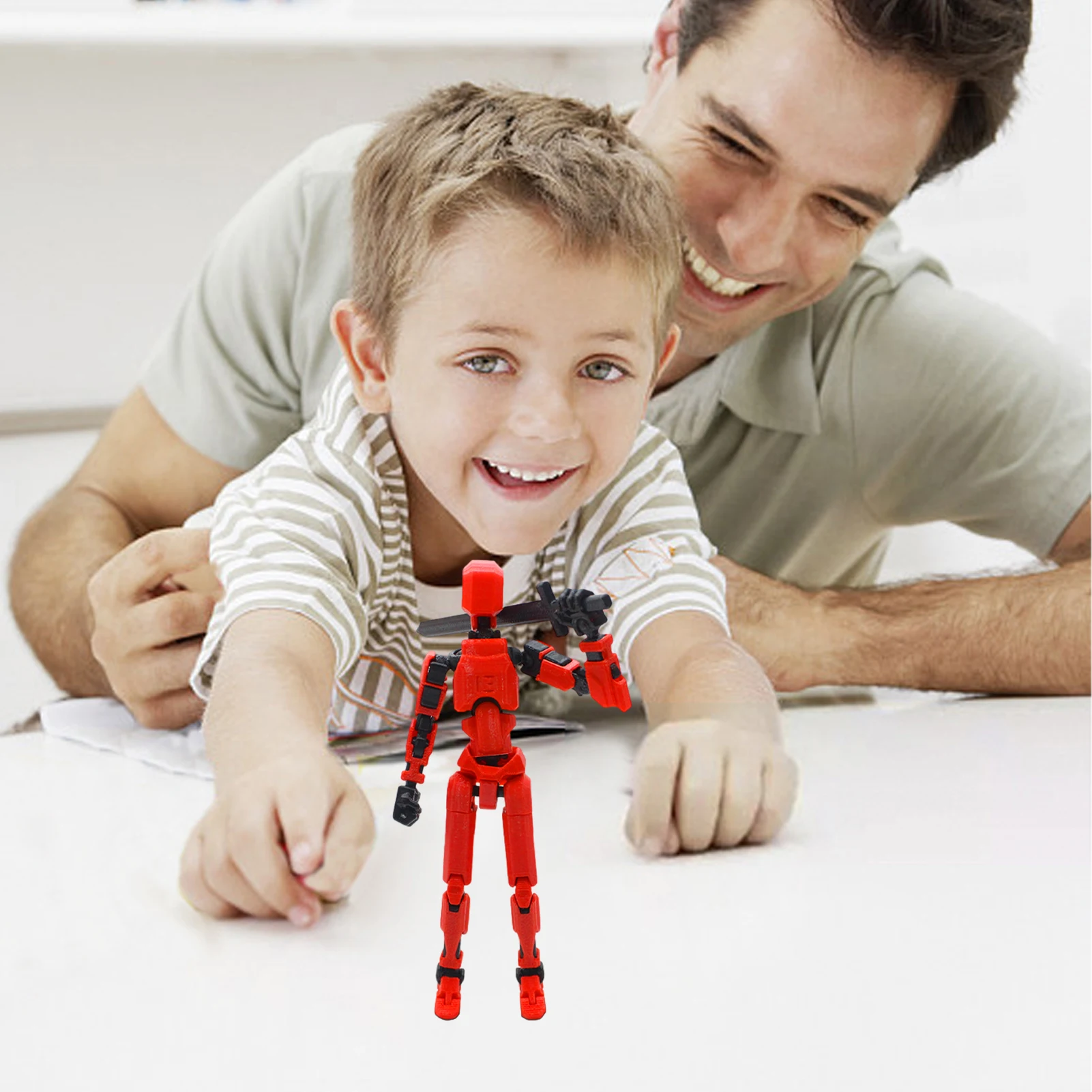 Full Joint Action Figure Model Mini Movable Shapeshift Robot Toy Movable Toy Models For Dining Table Coffee Table Desk
