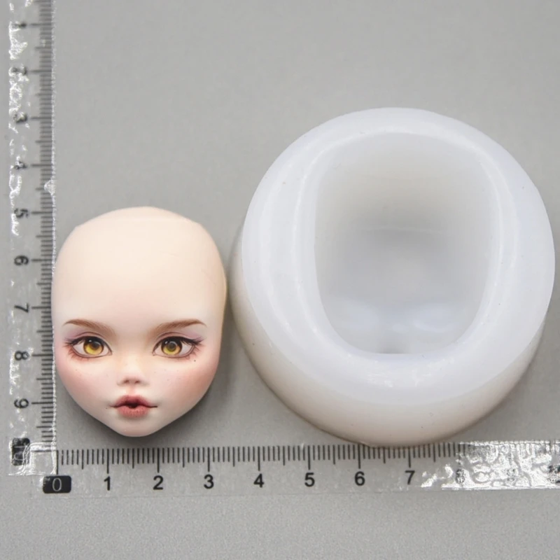 Elf Face Clay Molds Non Stick Easy to Demold Dolls Face Clay Molds for Elf Toy Epoxy Resinn Casting DIY Handmade Craft