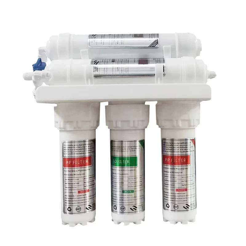 Klein 5-traps 6-traps ultrafiltratiefilter met een filtratie-nauwkeurigheid van 0,01 micron, voorfilter voor huishoudelijk keukenwater