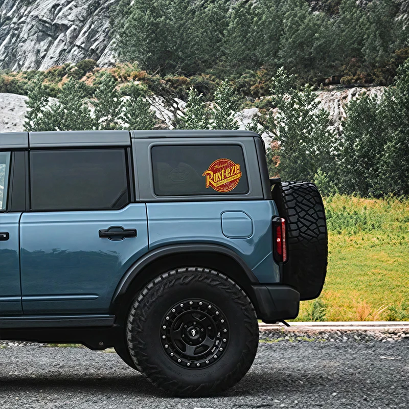 RUST-EZE criativo motocicleta adesivos à prova dwaterproof água para moto pára-brisa tanque de combustível scooter estilo corrida janela do carro decalques vinil