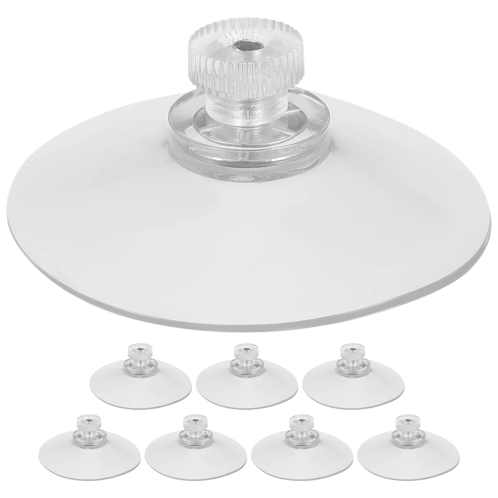 

8 Pcs Suction Cup Hook Holder Baby Transparent Cups Clear Pvc Sucker Pads Heavy