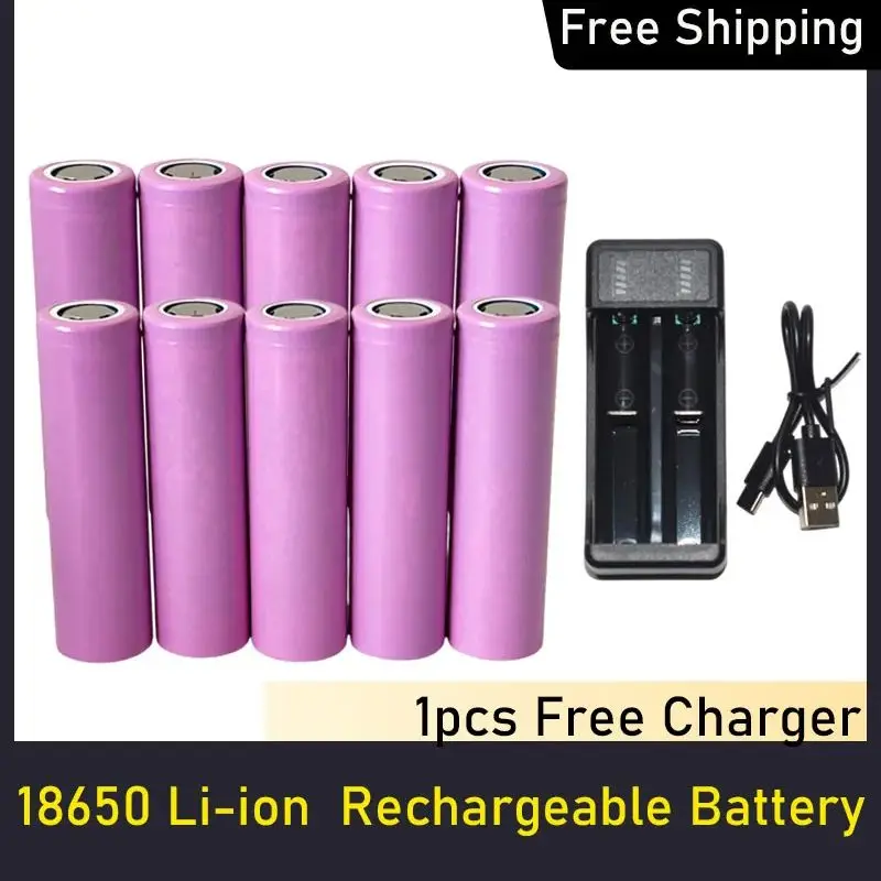 Battery 18650 3500mAh Li-ion 3.7v Rechargable Battery 18650 High Discharge Battery 18650 Lithium ion Battery