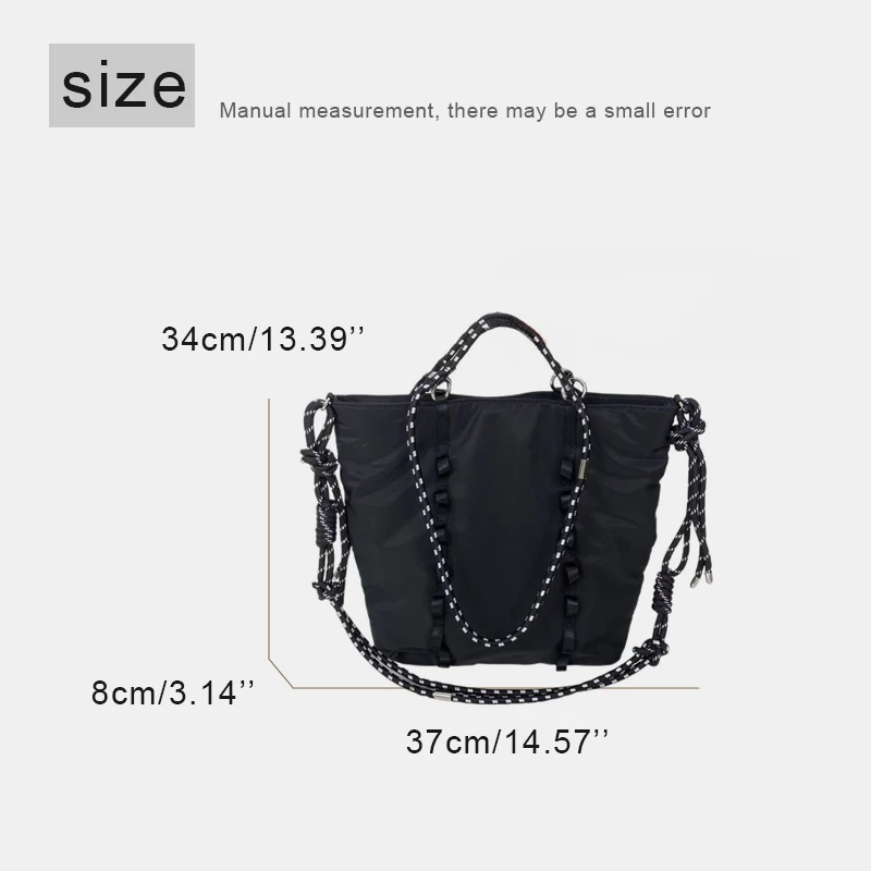 Academic Large Capacity Tote Bags For Women Luxury Designer Handbag And Purse 2026 New In Polyester Knot Underarm Cloth Shoulder