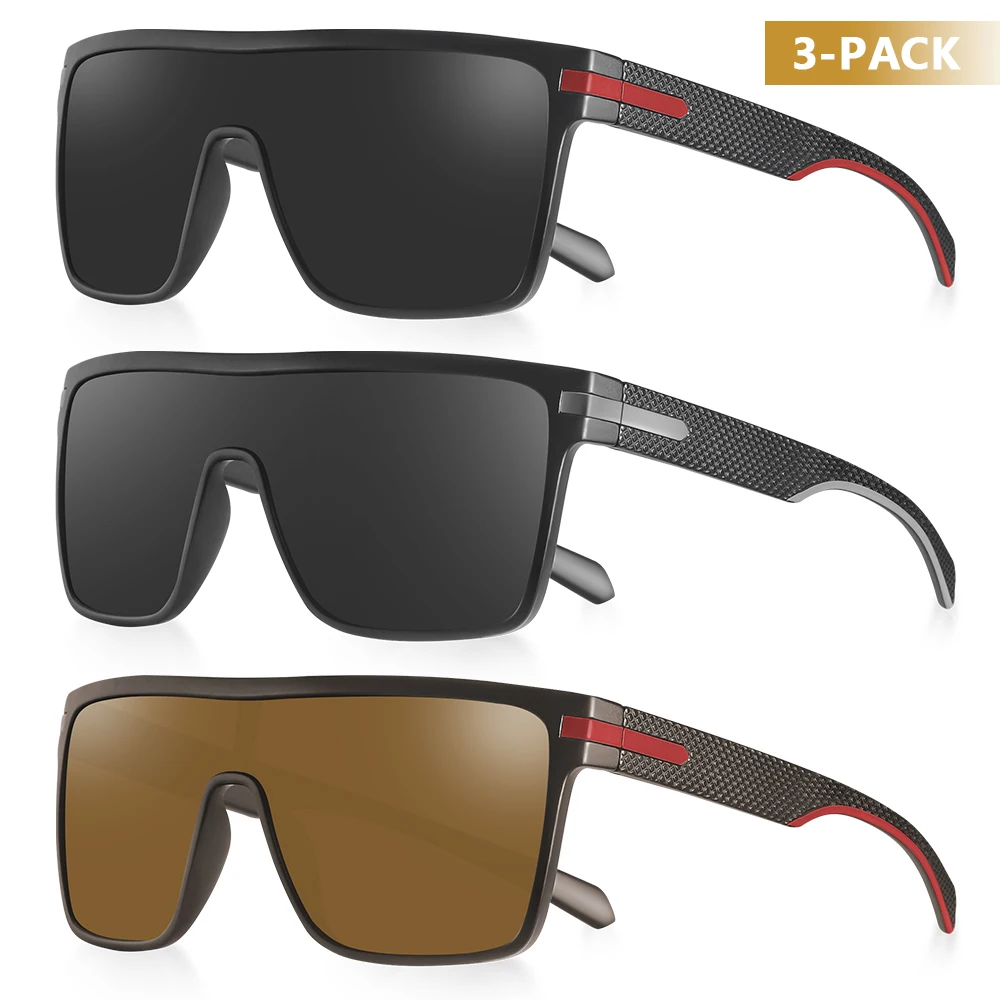 CRIXALIS Mode Gepolariseerde Zonnebril Voor Mannen Vierkante Oversized Anti Glare Driver Spiegel Zonnebril Vrouwen UV400 Bril Mannelijke