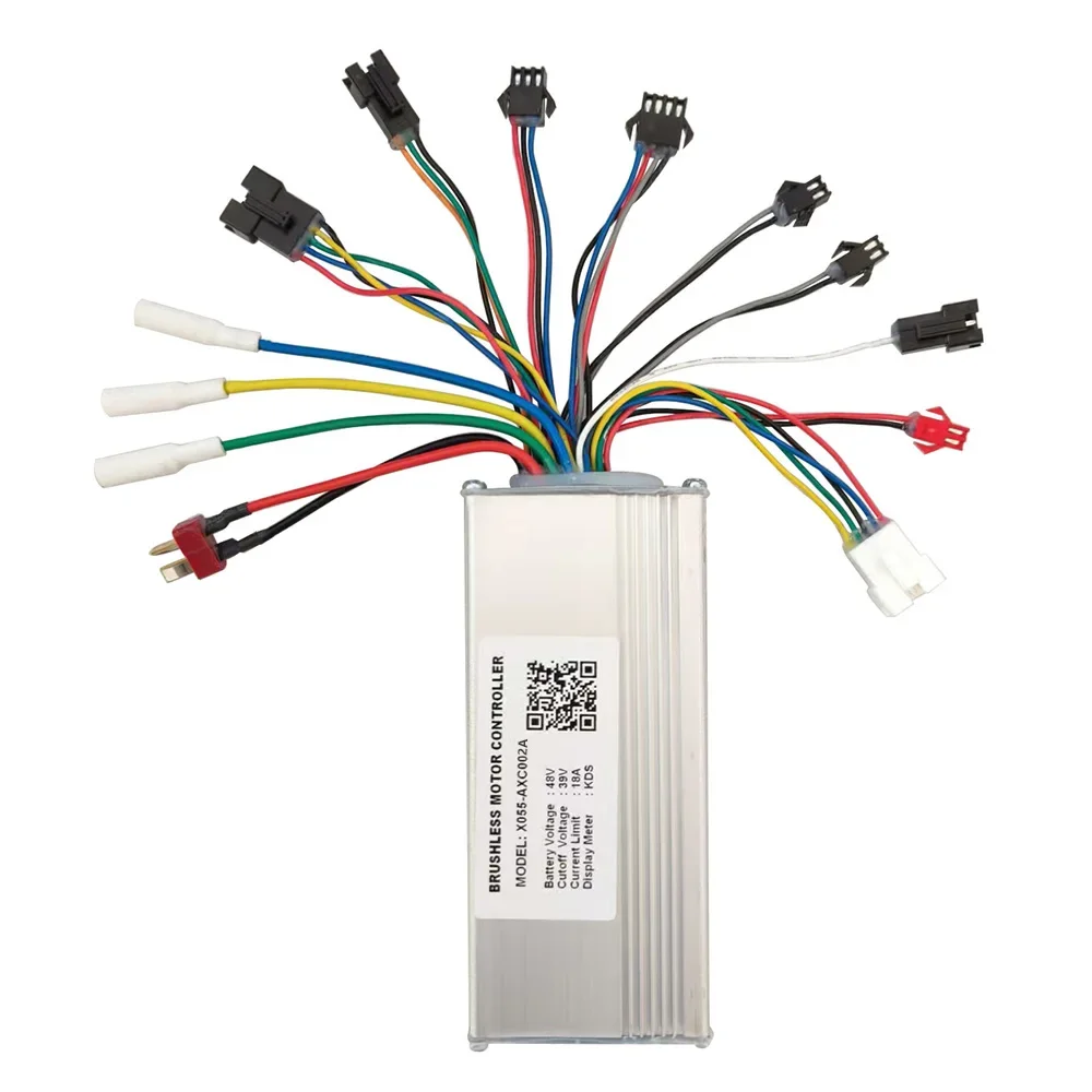 

Nulkomma Electric Bike Brushless Motor Controller X055-AXC002A 48V 18A for KDS Protocol Display Electric Scooters MTB Speed