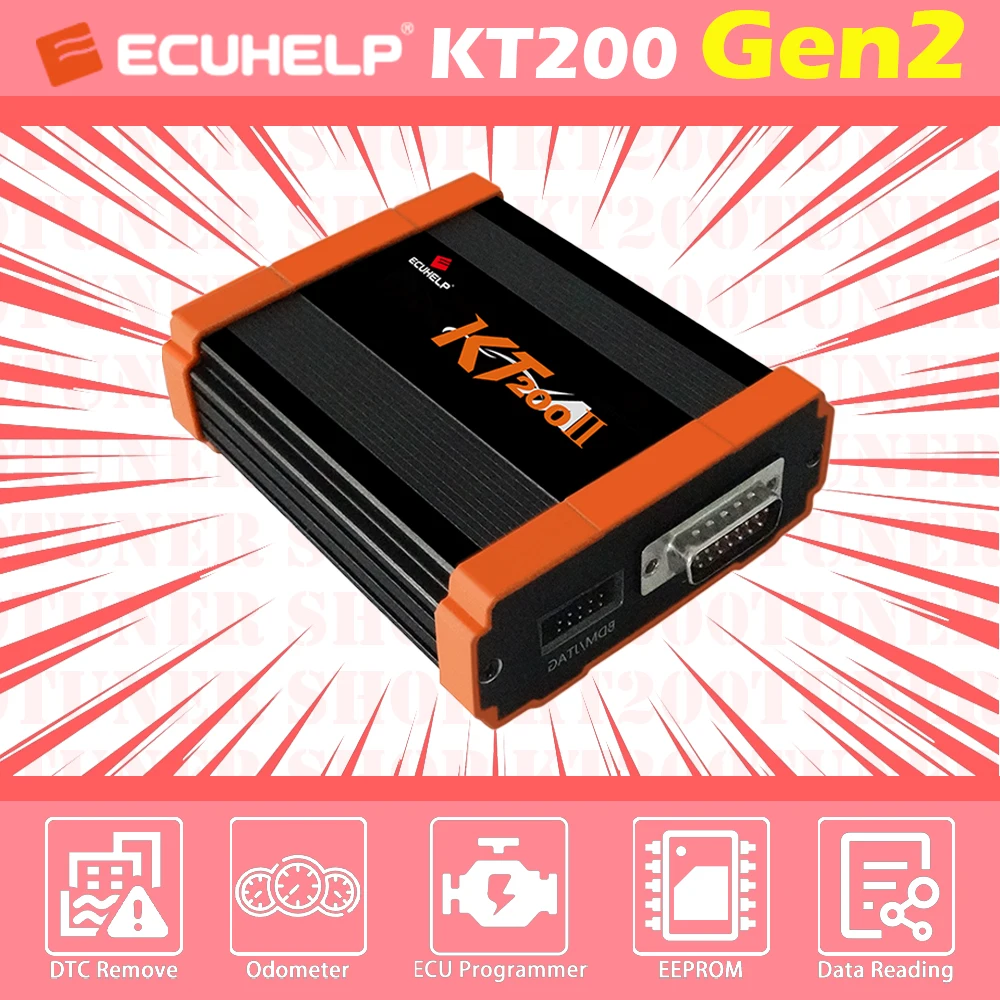 ECUHELP KT200 Gen2 KT200II 2024 NEW ECU Programmer Support ECU Maintenance Chip Tuning DTC OBD/BOOT/BDM/JTAG