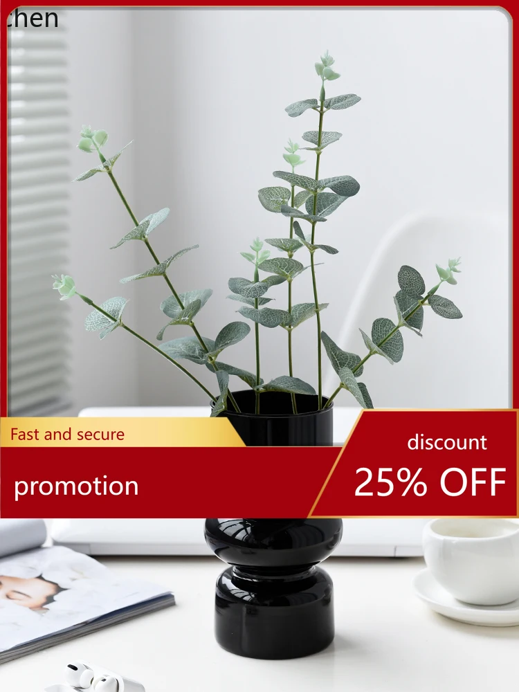 

YFY Glass Vase Decoration Living Room Water Flower Arrangement Decoration Dining Table