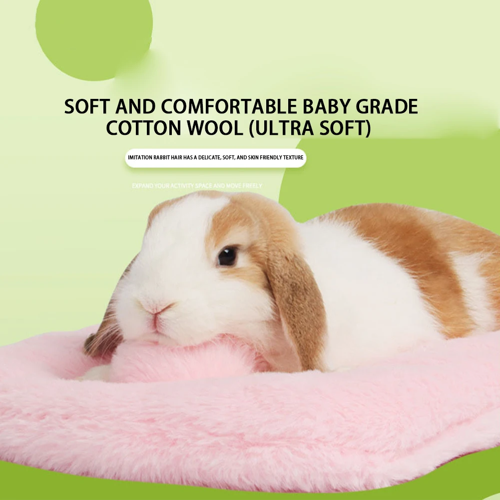 

Rabbit Chinchilla House Bed Mat Hamster Bedding Nest Small Animal Bed House Winter Warm Bed Mattres For Squirrel Hedgehog