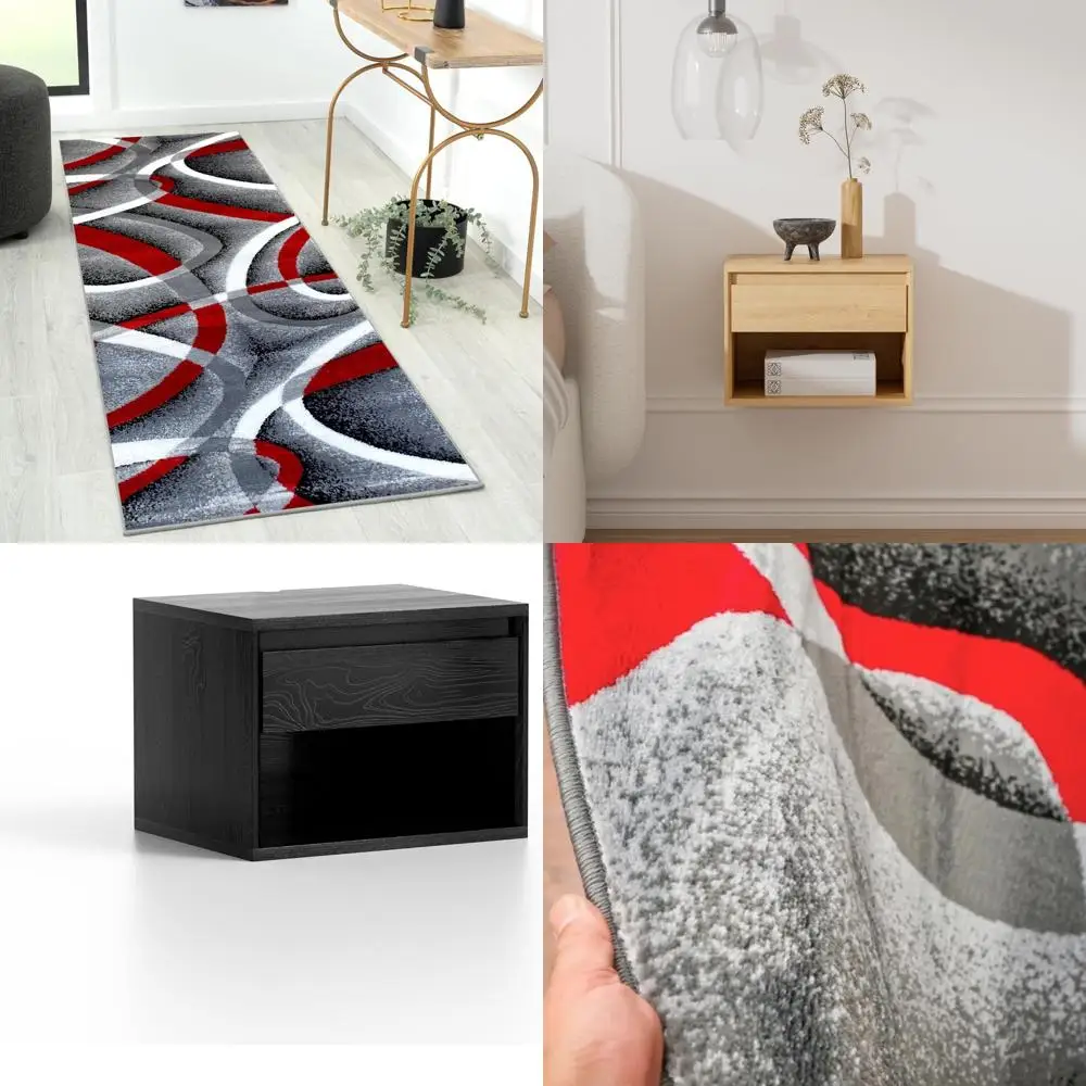 

Геометрические абстрактные серые коврики 2x7 для прихожей, современное и стильное покрытие пола