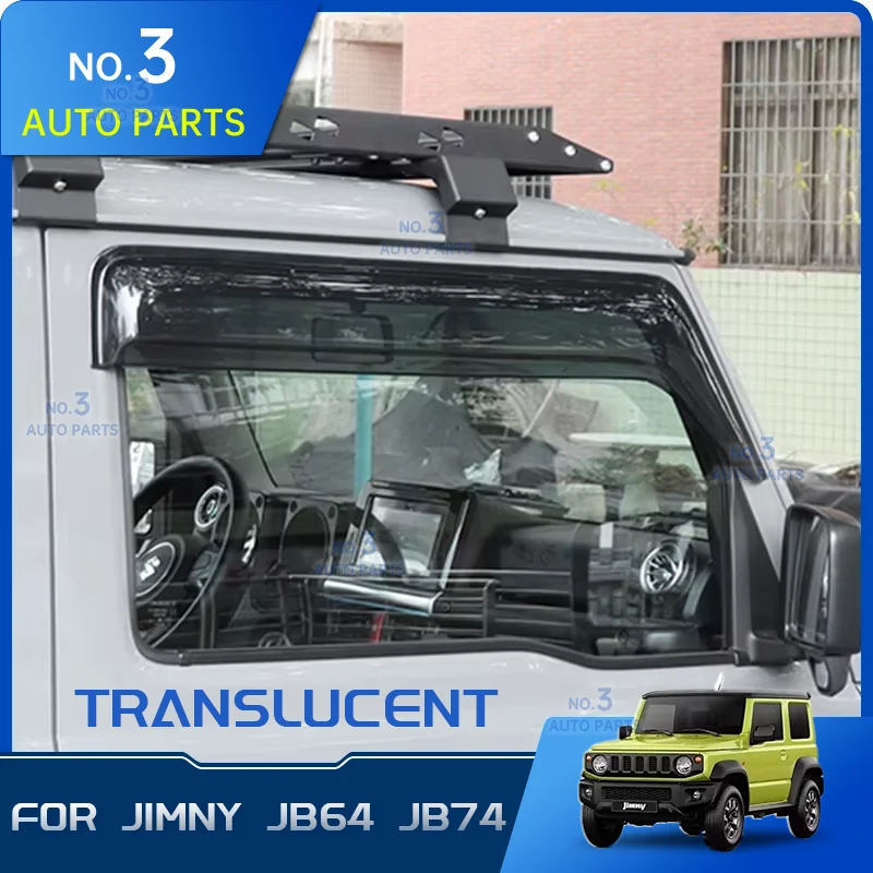 

Smoke Rain Guards For Suzuki Jimny JB74 JB64 2019-- 2025 3Door Thickened Car Window Deflector Exterior Accessories