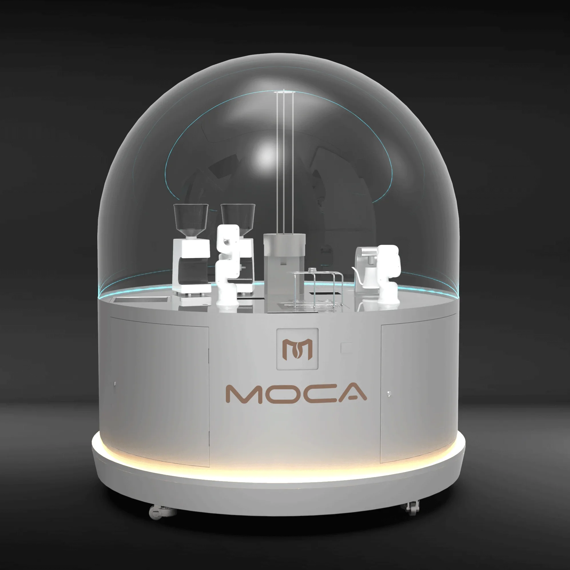 Semi-Automatic Manipulators Barista Coffee Auto Vending Machine