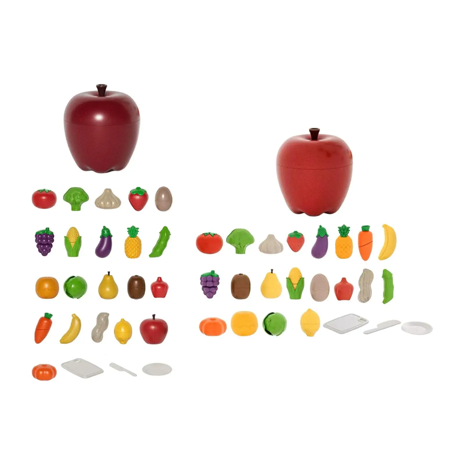 Wooden Toy Set for Kids Featuring Fruit And Vegetable Cutting