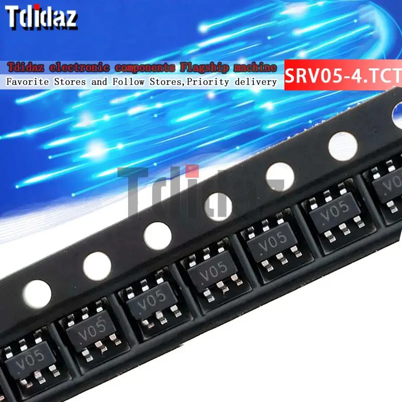 20PCS SRV05-4.TCT SOT23-6 SRV05 SOT23 V05 SRV05-4 SRV05-4-P-T7 SOT SMD New and Original IC Chipset