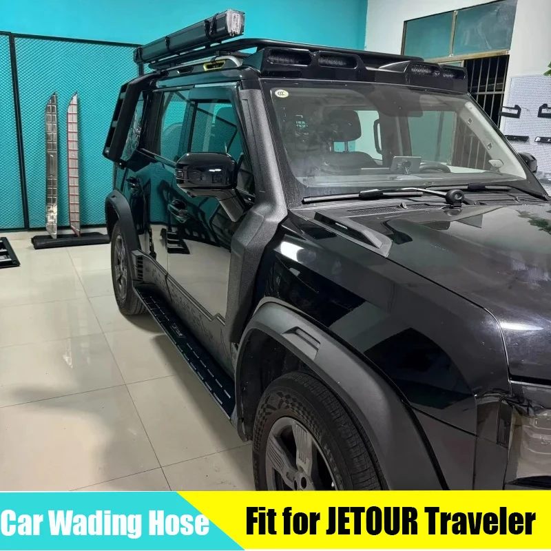 

Шланг для проката автомобиля, подходит для JETOUR Traveler T2 2023 +, модифицированный шланг для проката внедорожника, впускной воздух на крышу, внешние аксессуары для автомобиля