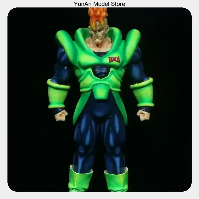 

PVC Figure Statue Desktop Decoration Gift 41cm Dragon Ball Android 16 Red Hair Standing Pose