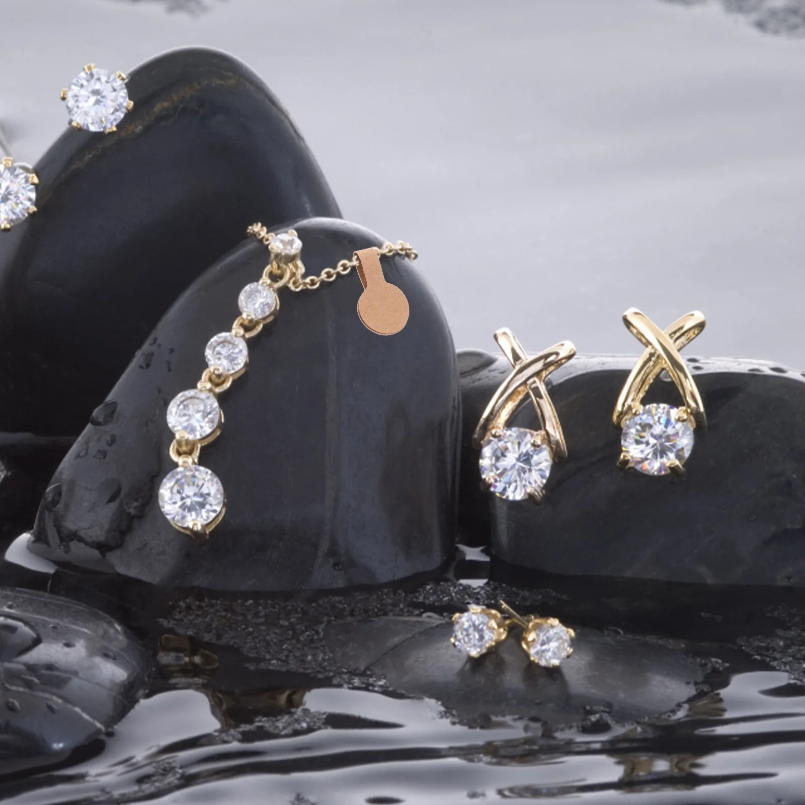 

100 шт. круглых этикеток из крафт-бумаги с клейкой поверхностью для ценников, ювелирных изделий, поделок и канцелярских товаров