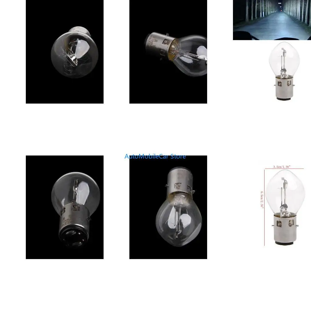 G8TE Motorcycle Auxiliary Lights  Headlight Bulb Replacement 12V 35W 10A B35 BA20D Cycling Equipment