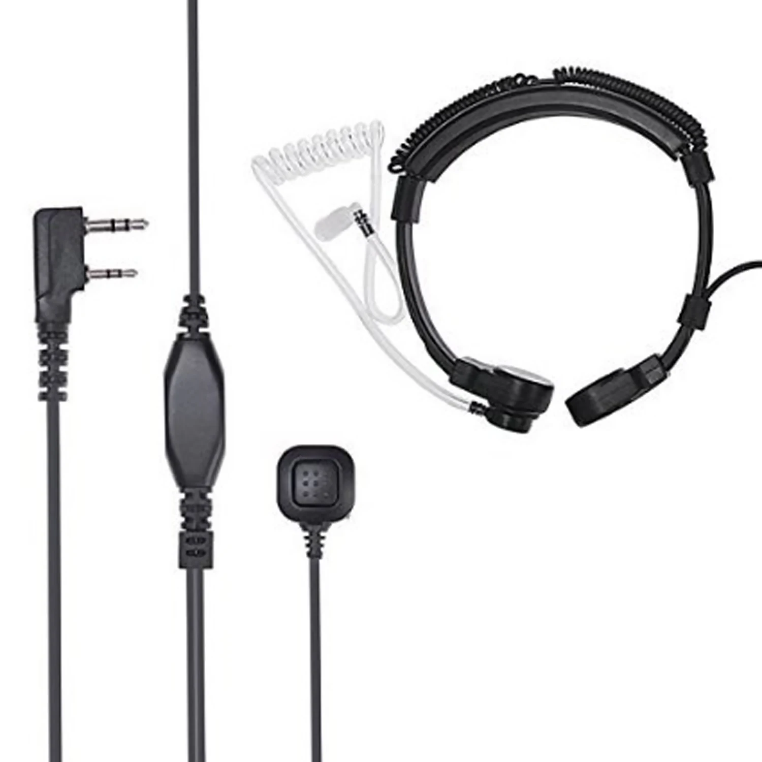 الحلق ميكروفون سماعة سماعة ل كينوود QuanSheng UV5R زائد UV-K5 UV-K6 Baofeng راديو UV5R UV-32 888s اسلكية تخاطب
