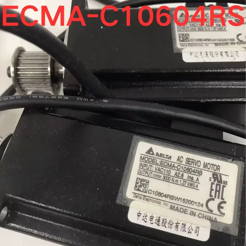 

Second-hand test OK servo motor,ECMA-C10604RS