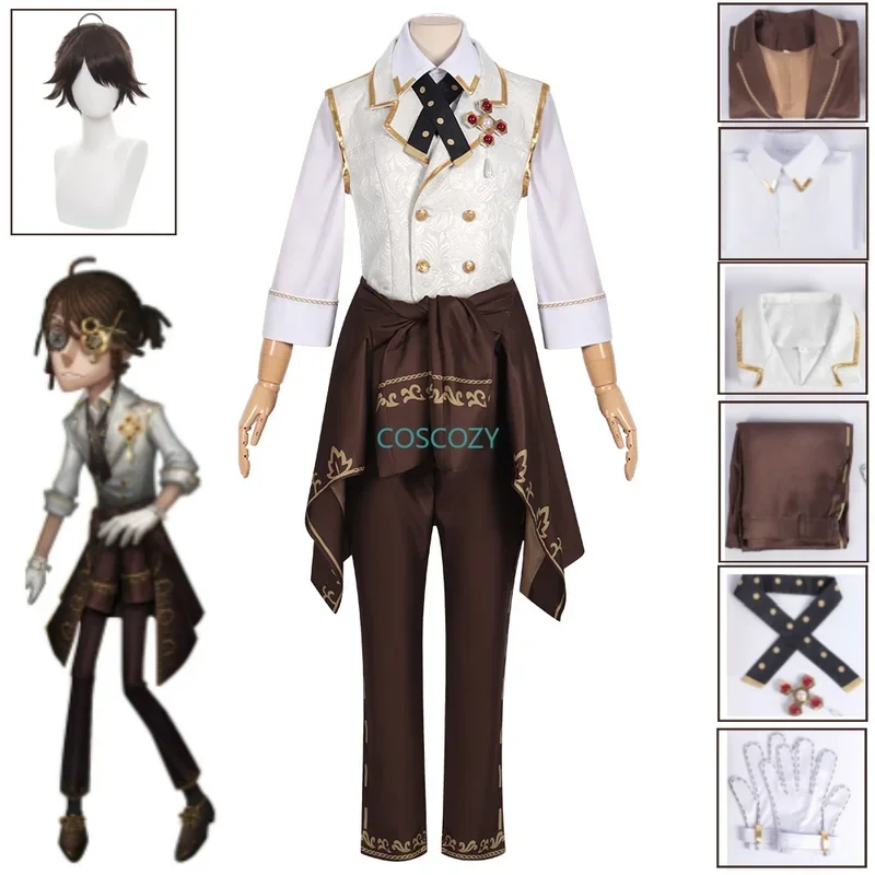 Luca Balsa/Prisoner Cosplay Game Identity V Costume Graduation Day Fashion Men's Uniforms Halloween Party Role Play Cos Outfit