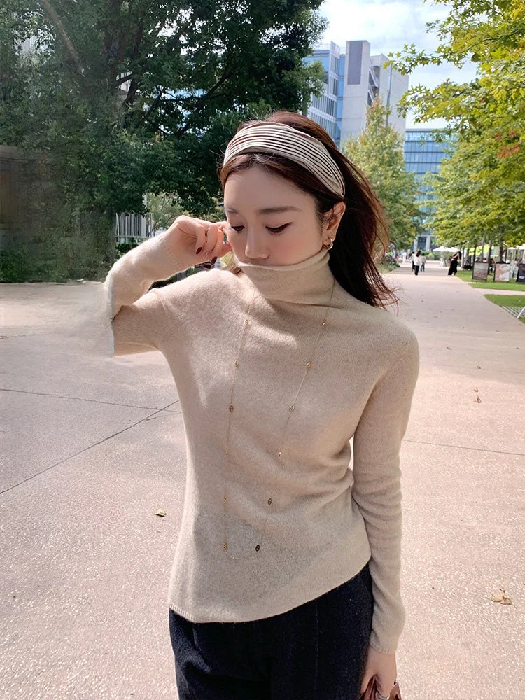 

Ultra Soft Camere High Ne Woolen Sweater Cheeseandkisses Alaan White Mountain 00 Camere Skin-friendly Close-fit Knit...