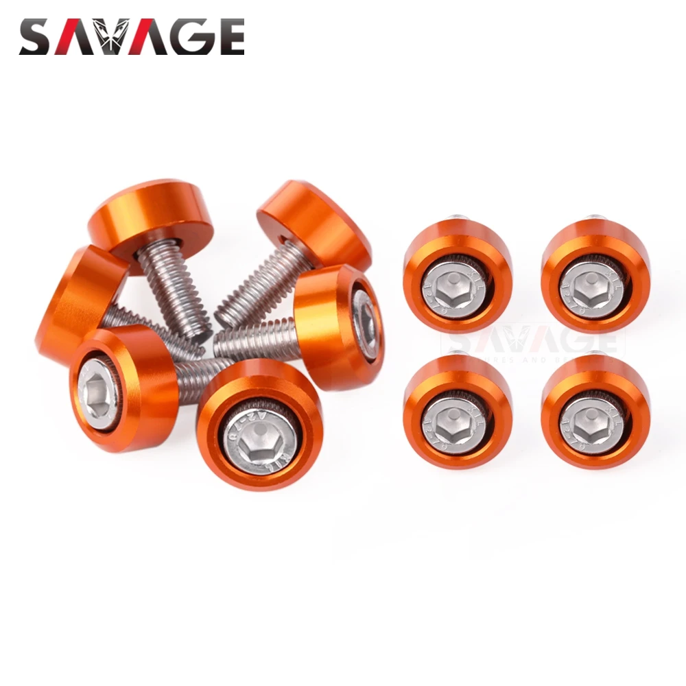 22 szt. Śruba owiewki ramy przedniego błotnika do 990 ADVENTURE S R 2006-2013 990 Akcesoria motocyklowe Śruby spryskiwacza CNC M6