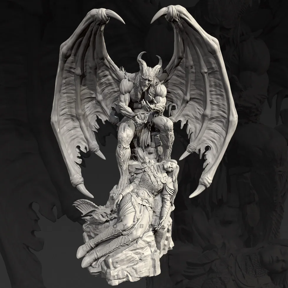 

Overall heights 75mm 95mm 115mm Resin model kits colorless and self-assembled（3D Printing ）TD-7681/3D