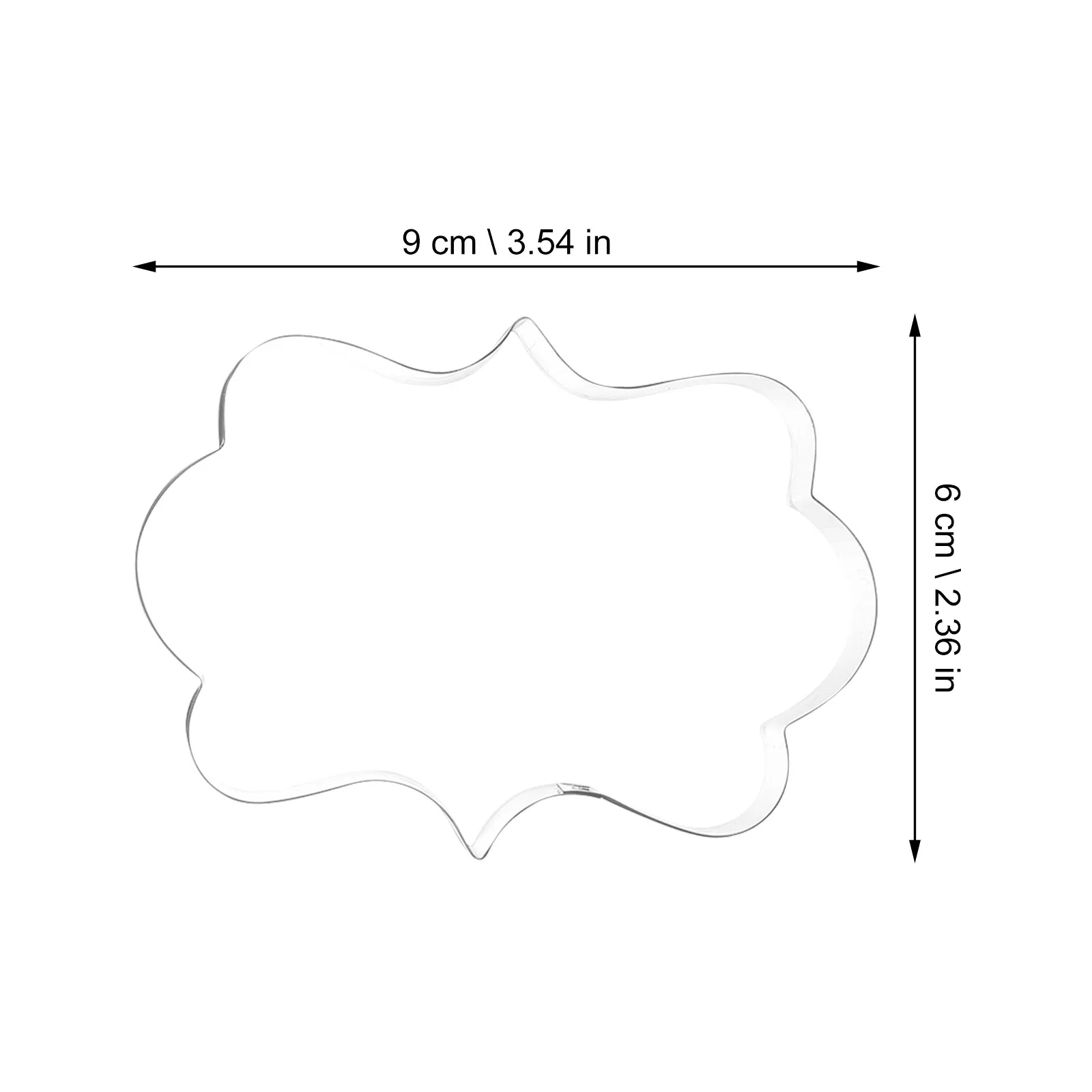 4Pcs Food Grade Stainless Steel Cookie Cutters Set 4 Unique Blessing Frames for Creative Baking DIY Party Wedding Christmas