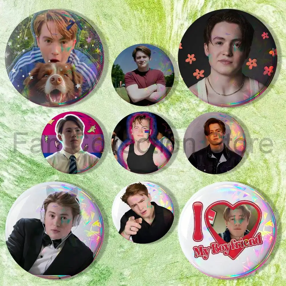 Nick K-Kit Connor Brooches for Backpack Accessories 25mm,32mm,48mm,58mm,75mm Round Enamel Pins Cartoon Badge