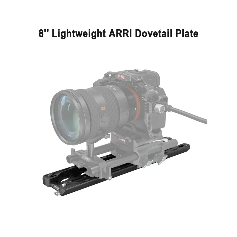 SmallRig 3770 8 12Lightweight ARRI Dovetail Plate ARRI Quick Release Baseplate with Multiple 1/4’’-20 and 3/8’’-16 Threaded