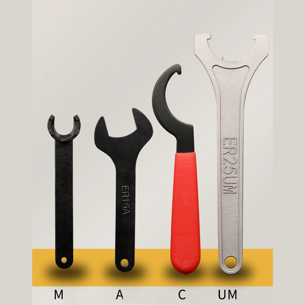 ER Spring Collet Wrench A M UM O MS ISO APU Spanner ER8 ER11 ER16 ER20 ER25 ER32 ER40 ER50 CNC Milling Lathe Tool Nut Spanner