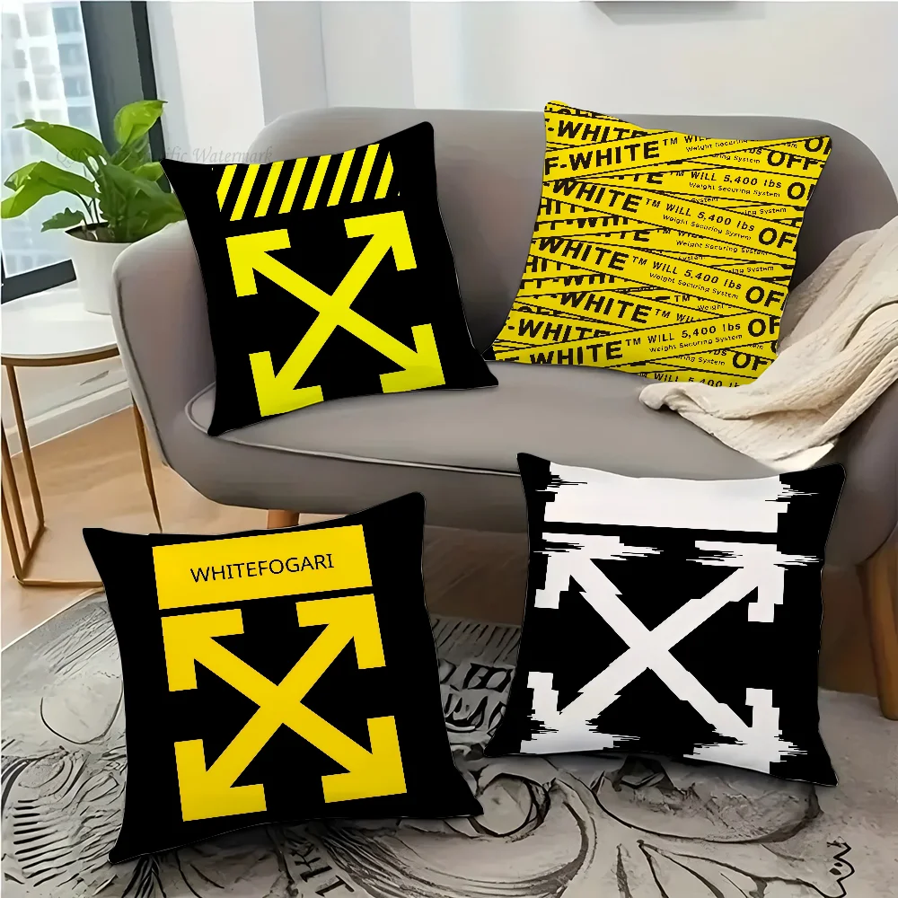 1pc O-off-White Aesthetic Pillow Case Square Pillow Bedroom Sofa Leisure Comfort Cushion Car Living Room Home Decoration 40X40