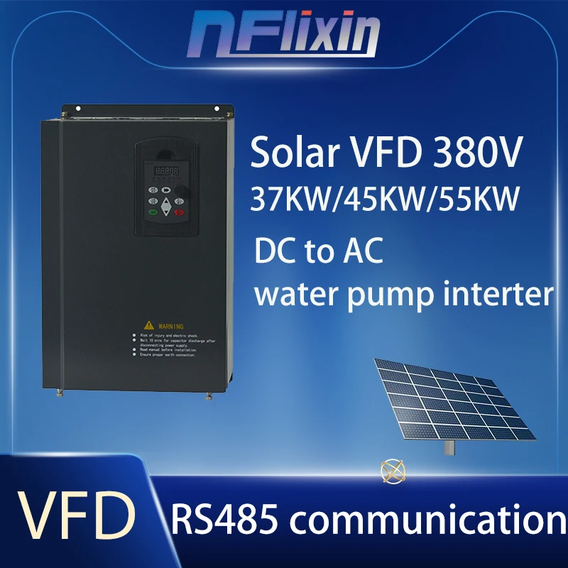 SOLAR 380V VFD 15-132KW Variable Frequency Drive Converter inverter for motor Speed control