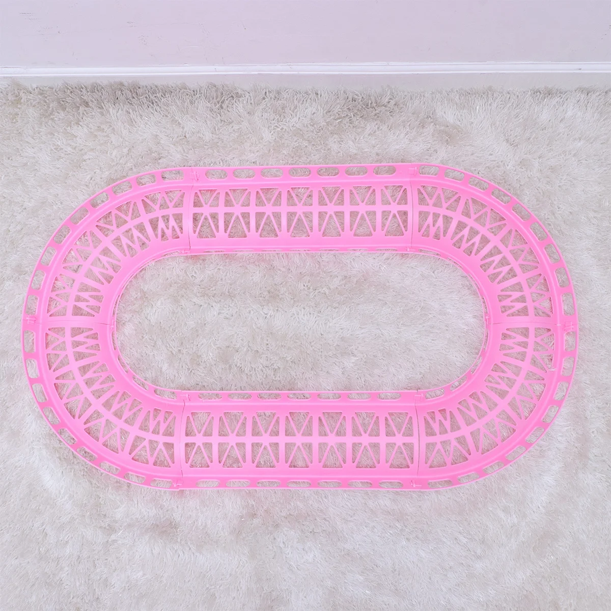 

6pcs Hamster Track Pink With Vent Design For Pet Training Fun Interactive Play Environmental Protection Material