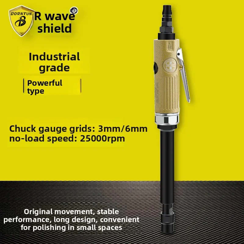 Wave Shield Extended Pneumatic Engraving and Grinding Machine Air Grinder Pneumatic Grinding Machine Straight Grinder Bd-0065